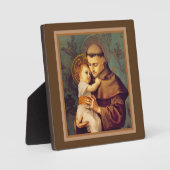 St. Anthony van Padua met Baby Jesus Fotoplaat (Voorkant)