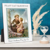 St. Anthony van Padua met Baby Jesus Fotoplaat (Zijkant)