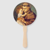 St. Anthony van Padua met Baby Jesus Handwaaier (Achterkant)