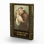 St. Anthony van Padua met Baby Jesus Latijn Fotoblokken (Rechts)