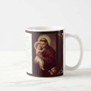 St. Anthony van Padua met Baby Jesus Prayer Koffiemok