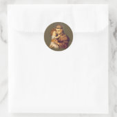 St. Anthony van Padua met Baby Jesus Ronde Sticker (Tas)