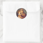 St. Anthony van Padua met Baby Jesus Ronde Sticker (Tas)