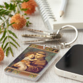 St. Anthony van Padua met Baby Jesus Sleutelhanger (Voorkant Rechts)