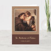 St. Anthony van Padua Pray voor ons Kaart (Voorkant)