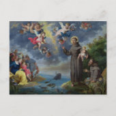 St. Anthony van Padua Preaching to the Fish Briefkaart (Voorkant)