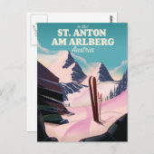 St. Anton am Arlberg ski Oostenrijk Briefkaart (Voorkant / Achterkant)