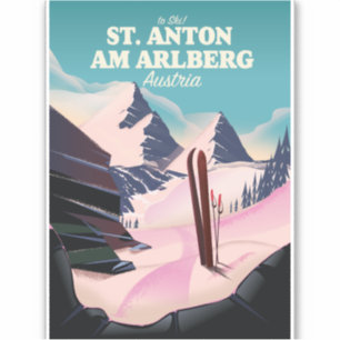 St. Anton am Arlberg ski Oostenrijk Sticker