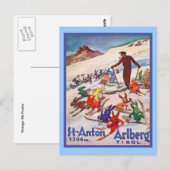 St ANton, Arlberg; Tirol Briefkaart (Voorkant / Achterkant)