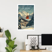 St Anton Muurkunst 1 Poster (Thuiskantoor)