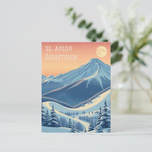 St. Anton Oostenrijk Europa ski vakantie Briefkaar Briefkaart (Staand voorkant)