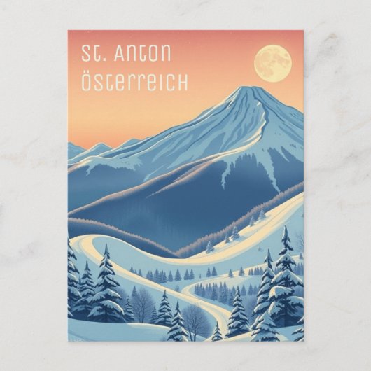 St. Anton Oostenrijk Europa ski vakantie Briefkaar Briefkaart (Voorkant)