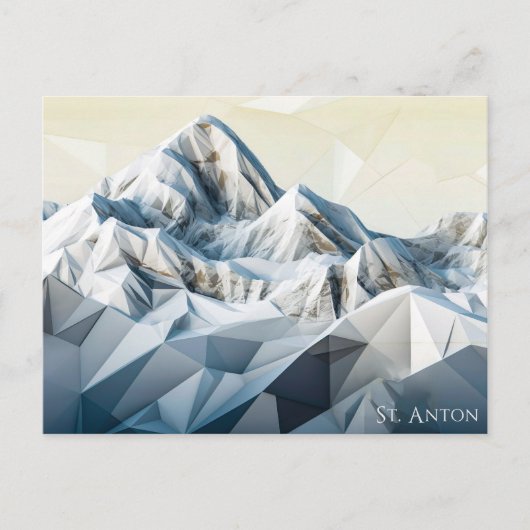St. Anton Peaks Briefkaart (Voorkant)