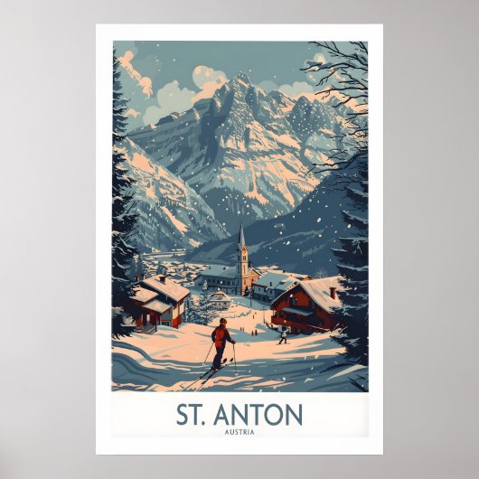St Anton Poster Oostenrijk 1 (Voorkant)