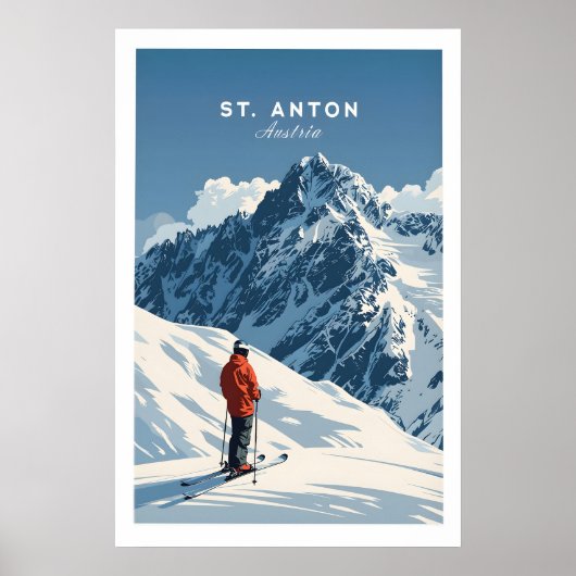 St Anton Ski Print 1 (Voorkant)