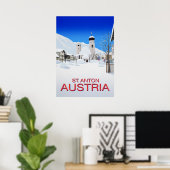 St Anton Ski Resort Austria Poster (Thuiskantoor)