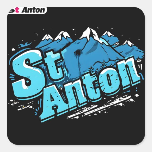 St Anton Ski Stickers (Set van 20) (Voorkant)