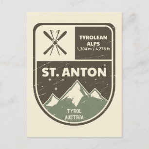 St Anton Tyrolean Alps Tyrol Oostenrijk Briefkaart