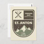 St Anton Tyrolean Alps Tyrol Oostenrijk Briefkaart (Voorkant / Achterkant)