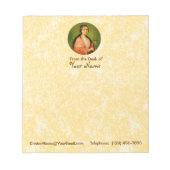 St. Apollonia (BLA 001) 5,5 "x6" Vert (Stijl #1) Notitieblok (Voorkant)