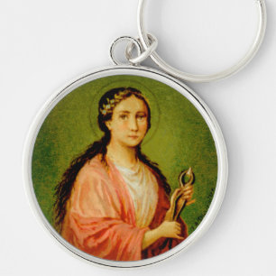 St. Apollonia (BLA 001) Premium Ronde Metaal Sleutelhanger