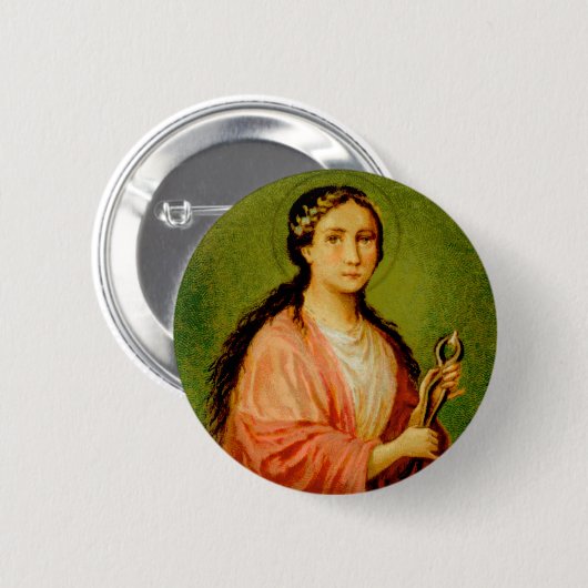 St. Apollonia (BLA 001) Ronde Button 5,7 Cm (Voorkant /achterkant)