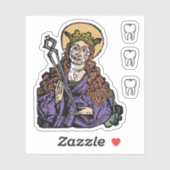 St. Apollonia met pulled Tooth (Neurenberg) - 1-up Sticker (Vel)