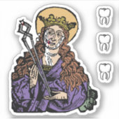 St. Apollonia met pulled Tooth (Neurenberg) - 1-up Sticker (Voorkant)