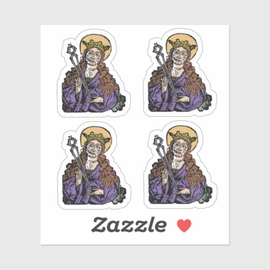 St. Apollonia met Pulled Tooth (Neurenberg) 4-Up Sticker (Vel)