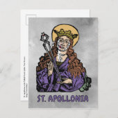 St. Apollonia met pulled Tooth (Neurenberg) Briefkaart (Voorkant / Achterkant)