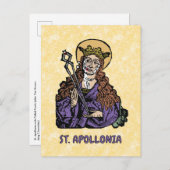 St. Apollonia met pulled Tooth (Neurenberg) Briefkaart (Voorkant / Achterkant)