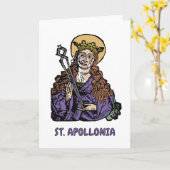St. Apollonia met pulled Tooth (Neurenberg) Kaart (Gele Bloem)