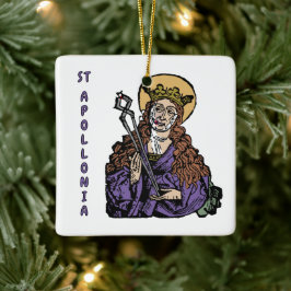St. Apollonia met pulled Tooth (Neurenberg) Keramisch Ornament