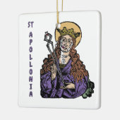 St. Apollonia met pulled Tooth (Neurenberg) Keramisch Ornament (Links)