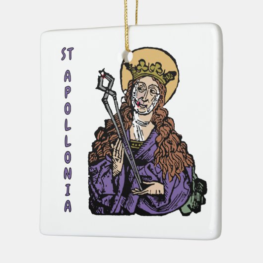 St. Apollonia met pulled Tooth (Neurenberg) Keramisch Ornament (Links)