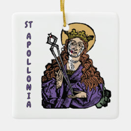 St. Apollonia met pulled Tooth (Neurenberg) Keramisch Ornament