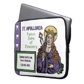 St. Apollonia met pulled Tooth (Neurenberg) Laptop Sleeve (Voorkant Links)