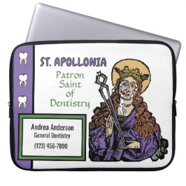 St. Apollonia met pulled Tooth (Neurenberg) Laptop Sleeve