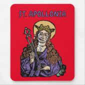 St. Apollonia met pulled Tooth (Neurenberg) Muismat (Voorkant)
