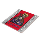 St. Apollonia met pulled Tooth (Neurenberg) Tegeltje (Zijkant)