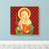 St. Apollonia (VVP 001)12"x12"x1.5" vierkant Canvas Afdruk (Insitu (Houten vloer))