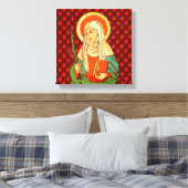 St. Apollonia (VVP 001)12"x12"x1.5" vierkant Canvas Afdruk (Insitu (Slaapkamer))