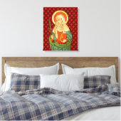 St. Apollonia (VVP 001) 16"x20"x1.5" Canvas Afdruk (Insitu (Slaapkamer))