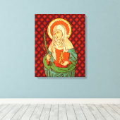 St. Apollonia (VVP 001) 16"x20"x1.5" Canvas Afdruk (Insitu (Houten vloer))