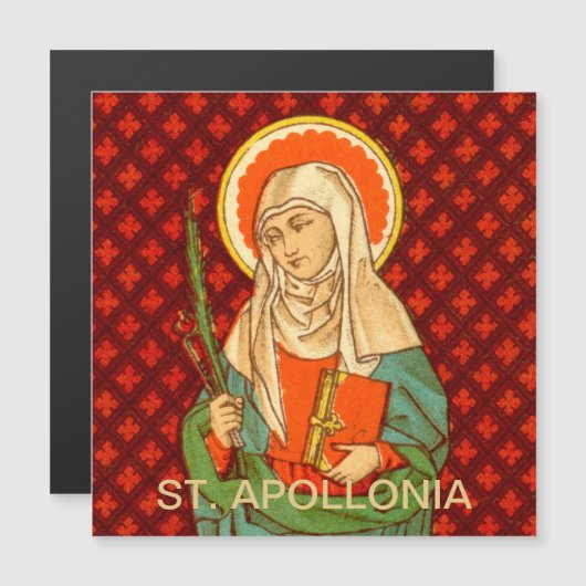 St. Apollonia (VVP 001) 5.25"x5.25"vierkant (Voorkant / Achterkant)