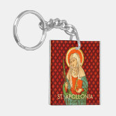 St. Apollonia (VVP 001) Blank/DIY Terug Sleutelhanger (Voorkant Links)
