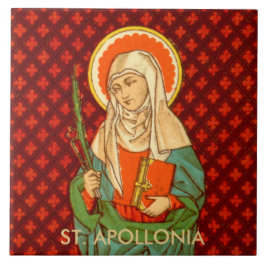 St. Apollonia (VVP 001) Keramische Tegel #1 Tegeltje