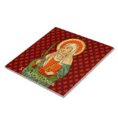 St. Apollonia (VVP 001) Keramische Tegel #1 Tegeltje (Zijkant)