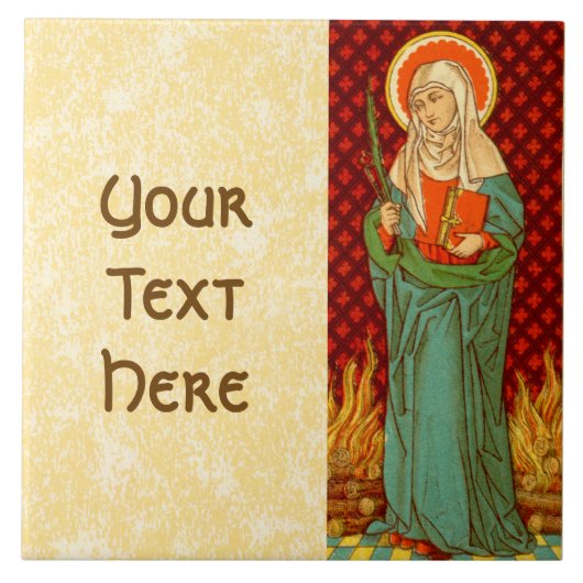 St. Apollonia (VVP 001) Keramische Tegel #2 Tegeltje (Voorkant)