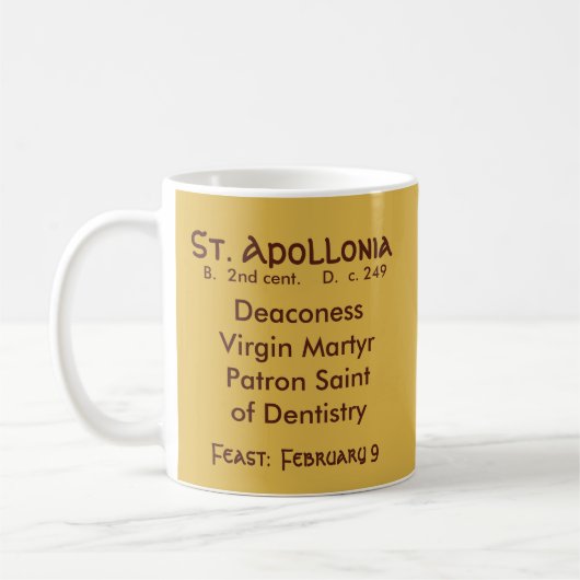 St. Apollonia (VVP 001) Koffie Mok #2.1b (Links)